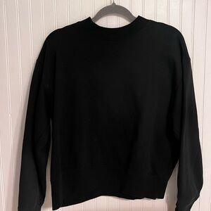 Plain black sweatshirt